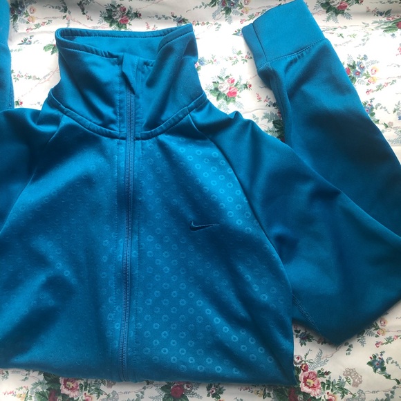 Nike Dri-fit Teal Track Jacket - Picture 1 of 4